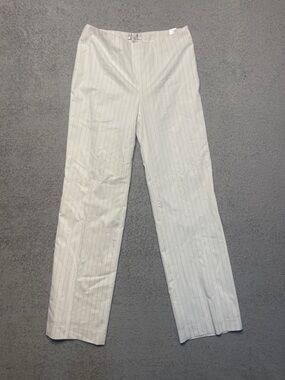 Casual Corner women White Pinstripe Dress Pants